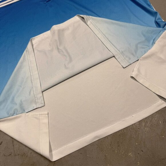 Adidas Climacool Golf Polo Shirt Blue Stretch Short Sleeve XXL - Picture 6 of 7